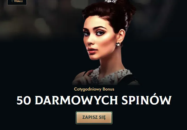 Cotygodniowy Bonus 50 darmowych spinów dollycasino