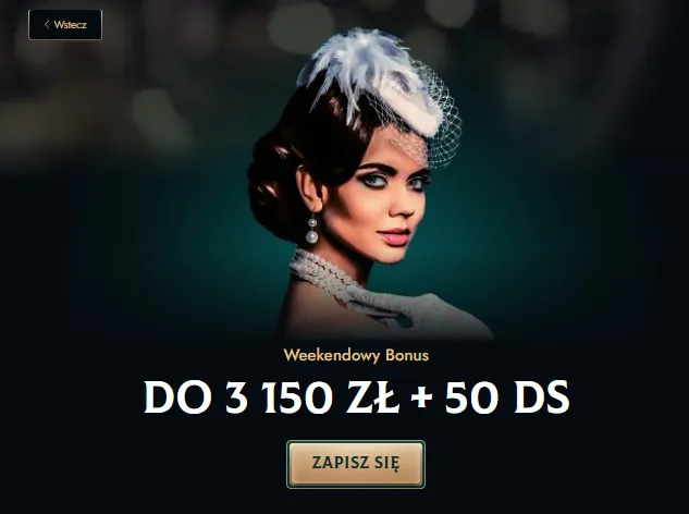 Weekendowy Bonus Do 3 150 zł + 50 DS